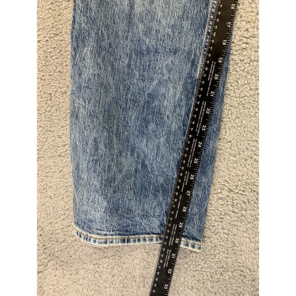 GAP Women’s Vintage Flare High Rise Unique Blue Wash Distress Jeans 30 / 10R - Picture 5 of 13